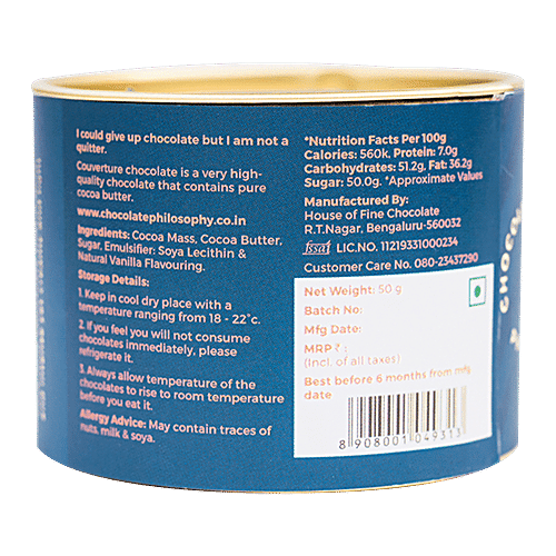 Chocolate Philosophy Thin Milk, 50 g  