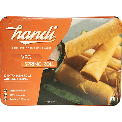 Handi Veg Spring Rolls, 350 g Box Preservative Free