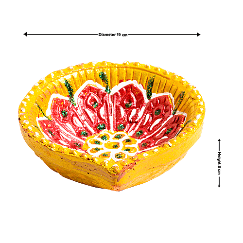 DP Mud Diya - Assorted Colour, ED121B, 4 pcs