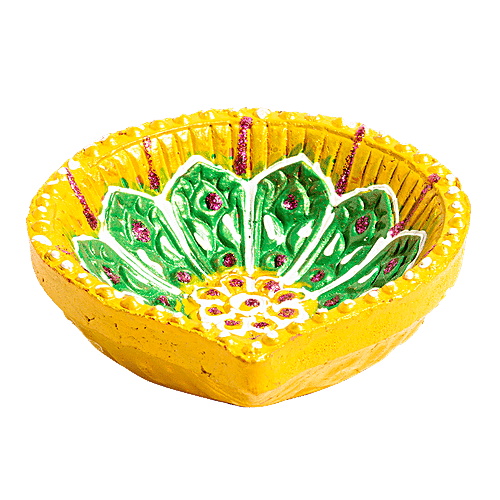 DP Mud Diya - Assorted Colour, ED121B, 4 pcs