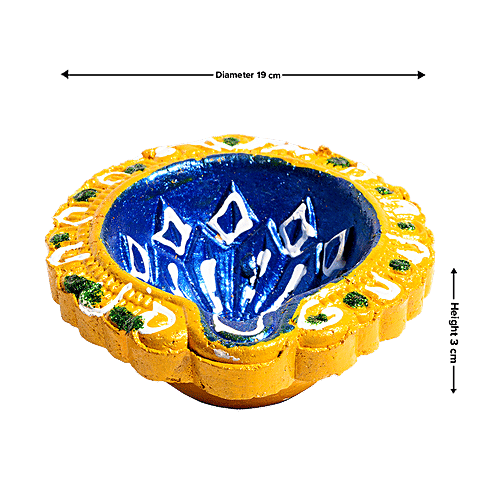 DP Mud Diya - Assorted Colour, ED123F, 12 pcs