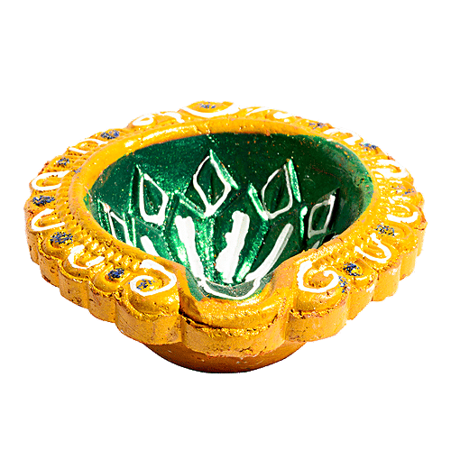 DP Mud Diya - Assorted Colour, ED123F, 12 pcs