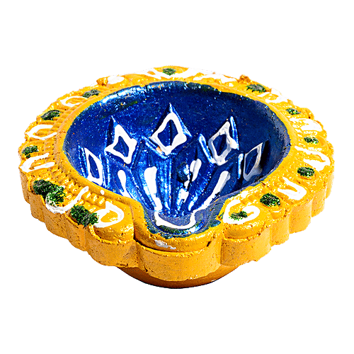 DP Mud Diya - Assorted Colour, ED123F, 12 pcs