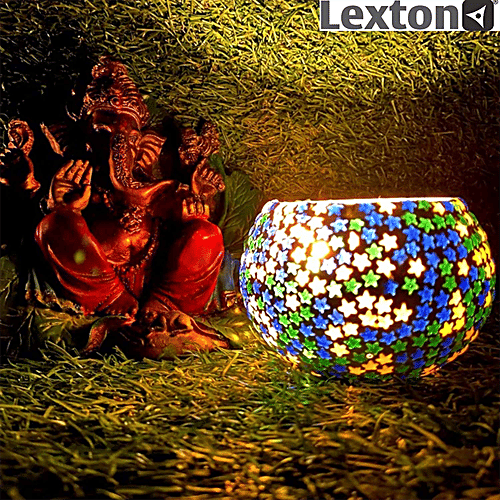 Lexton Tea Light Holder For Lamp, Diya Or Wax Candle - Star, Home Décor, Festive, Diwali, 2 pcs  