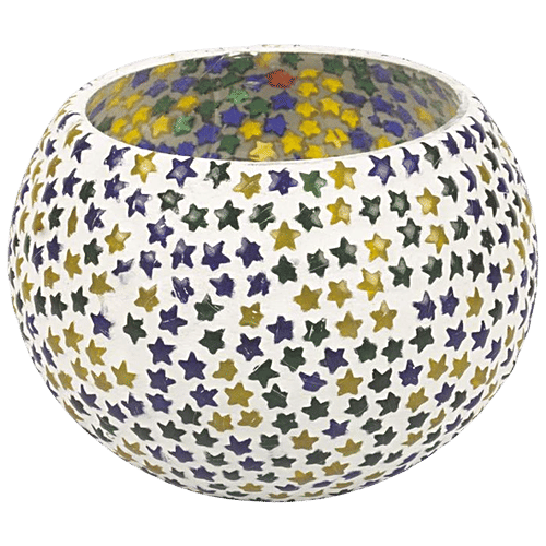 Lexton Tea Light Holder For Lamp, Diya Or Wax Candle - Star, Home Décor, Festive, Diwali, 2 pcs  