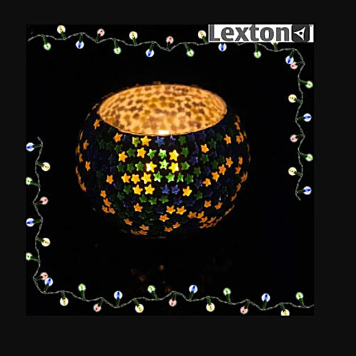 Lexton Tea Light Holder For Lamp, Diya Or Wax Candle - Star, Home Décor, Festive, Diwali, 2 pcs  