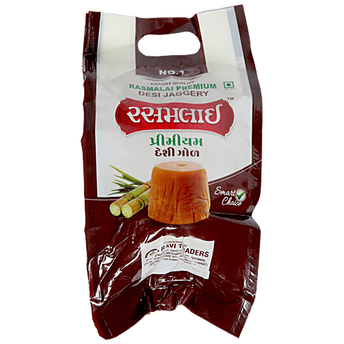 Ras Malai Gold Premium Desi Jaggery/Gur, 900 g Pouch 