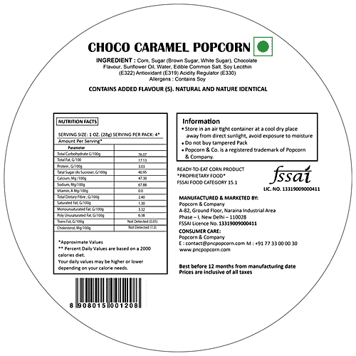 Buy Popcorn & Co. Artisan Popcorn Choco Caramel Online at Best Price