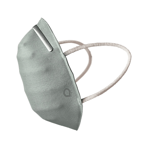 Amante Face Mask - Ultra-Light Contoured Fit, Medium, Aqua Grey, 1 pc  