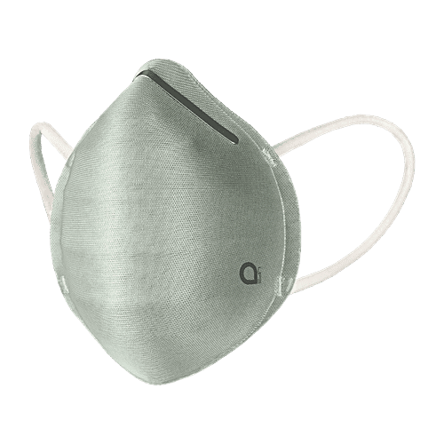 Amante Face Mask - Ultra-Light Contoured Fit, Medium, Aqua Grey, 1 pc  
