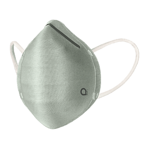 Amante Face Mask - Ultra-Light Contoured Fit, Small, Aqua Grey, 1 pc  