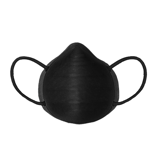 Amante Face Mask - Ultra-Light Contoured Fit, Small, Black, 1 pc  