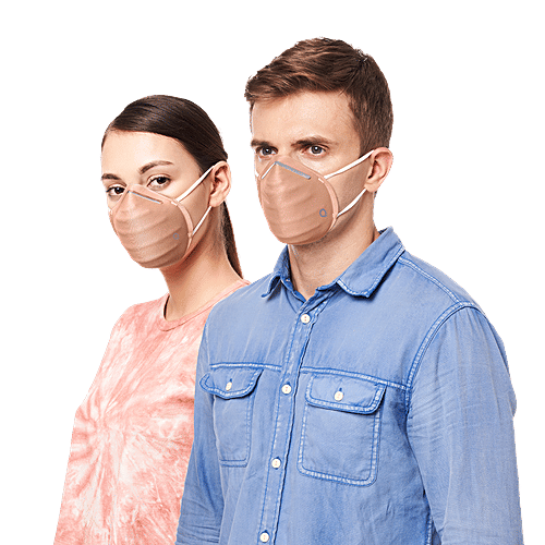 Amante Face Mask - Ultra-Light Contoured Fit, Medium, Chalk Rose, 1 pc  