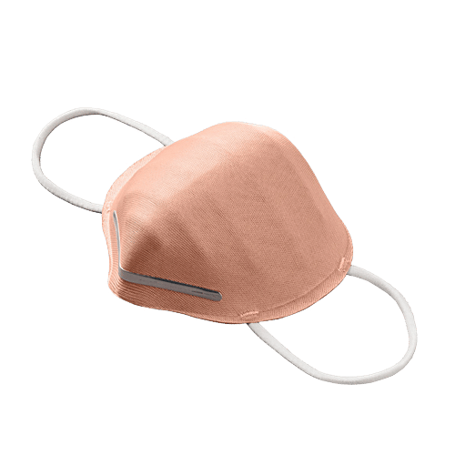 Amante Face Mask - Ultra-Light Contoured Fit, Small, Chalk Rose, 1 pc  