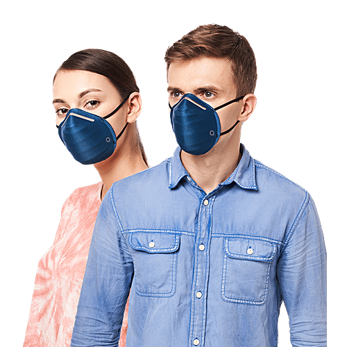 Amante Face Mask - Ultra-Light Contoured Fit, Small, Digi Blue, 1 pc  
