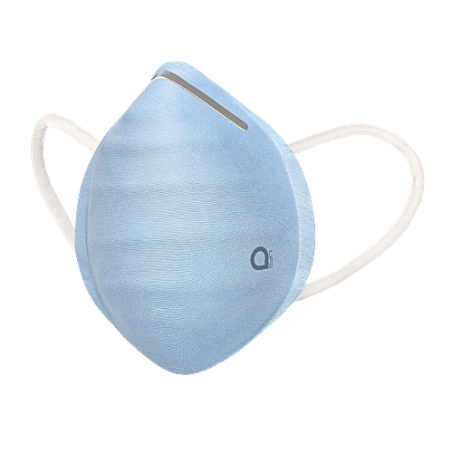 Amante Face Mask - Ultra-Light Contoured Fit, Medium, Light Blue, 1 pc  