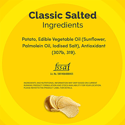 Lay's Classic Salted Potato Chips, 67 g Crunchy Chips & Snacks