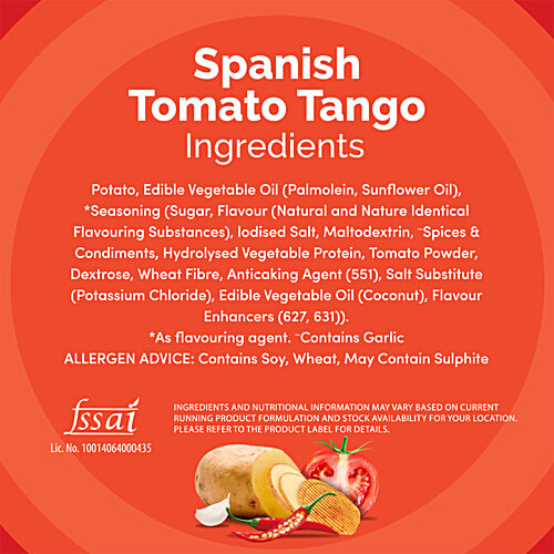 Lay's Spanish Tomato Tango Flavour Potato Chips, 67 g