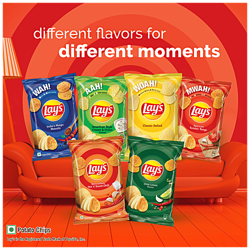 Buy Lays Potato Chips Spanish Tomato Tango Flavour, Crunchy Snacks