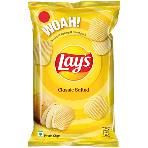 Lay's Classic Salted Potato Chips, 82 g  
