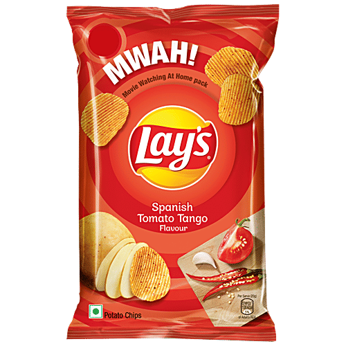 Buy Lays Potato Chips Spanish Tomato Tango Flavour, Crunchy Snacks