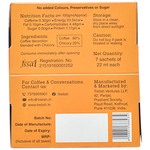Buy Trelish Filter Coffee Liquid Brew Online at Best Price of Rs 90 bigbasket