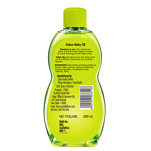 Buy Dabur Baby Oil Non Sticky Massage Oil With No Harmful Chemicals