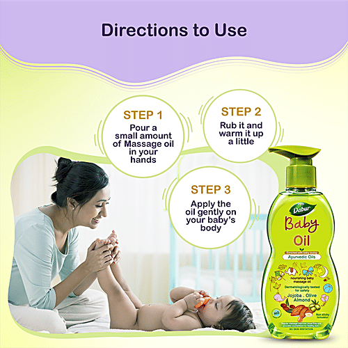 Buy Dabur Baby Oil Non Sticky Massage Oil With No Harmful Chemicals