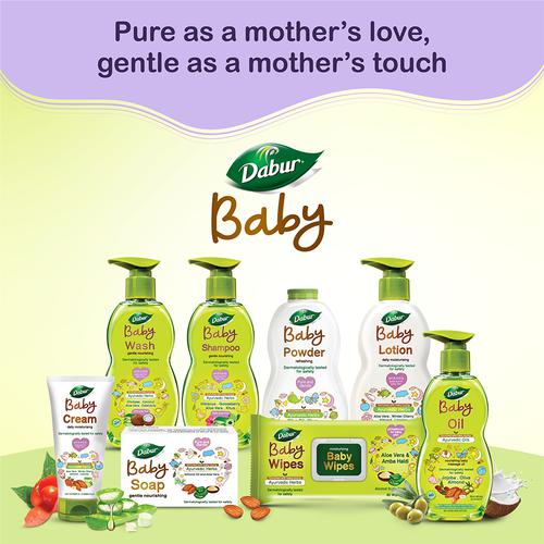 Dabur Baby Oil - Non - Sticky Massage Oil With No Harmful Chemicals, 500 ml  