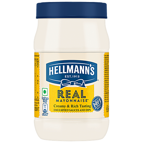 Buy Hellmanns Real Mayonnaise Eggless Extra Creamy, World's No. 1