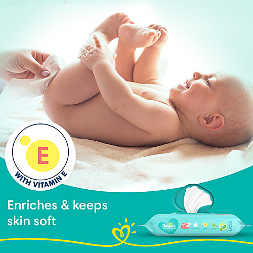 Pampers  Aloe Vera Baby Wipes, 72 pcs  
