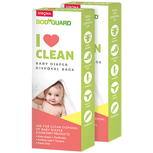 Buy Bodyguard Baby Diapers & Sanitary Disposal Bag 30 Bags (2 Pack 15