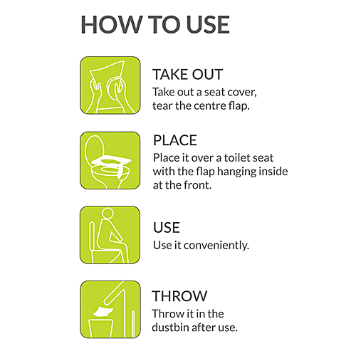 Peebuddy Waterproof Toilet Seat Cover - 5 Sheets (Pack of 2) | No Direct Contact with Unhygienic Seats | Easy To Dispose | Nature Friendly | Must Have For Women and Men, 5 pcs (Pack of 2) Disposable & Hygienic
