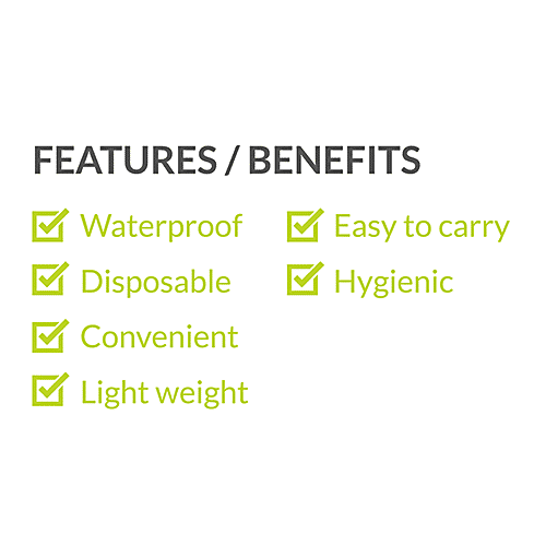 Peebuddy Waterproof Toilet Seat Cover - 5 Sheets (Pack of 2) | No Direct Contact with Unhygienic Seats | Easy To Dispose | Nature Friendly | Must Have For Women and Men, 5 pcs (Pack of 2) Disposable & Hygienic