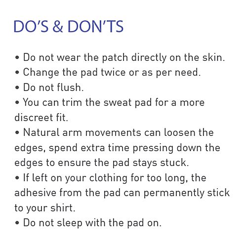 SIRONA Disposable Underarm Sweat Pads for Men and Women -| Peel-off | Stain proof | Anti Perspiration, 12 pcs (Pack of 2) Stain Free