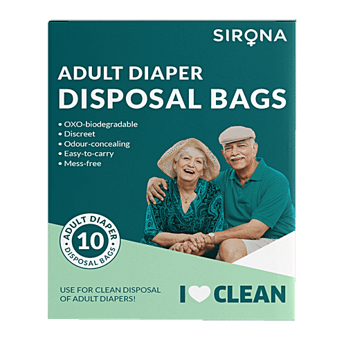 Sirona Premium Adult Diaper Disposal Bags, 10 pcs  