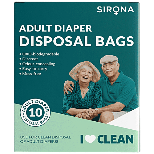 Sirona Premium Adult Diaper Disposal Bags, 10 pcs (Pack of 2) 