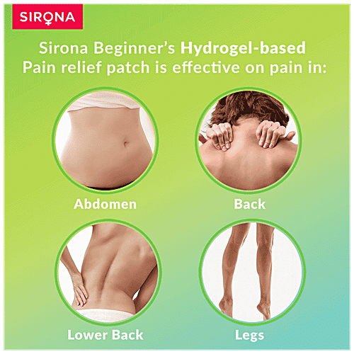 SIRONA Teens Period Pain Relief Patches With Hydrogel Properties, 5 pcs  