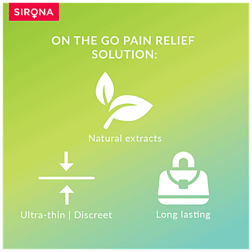 SIRONA Teens Period Pain Relief Patches With Hydrogel Properties, 5 pcs  