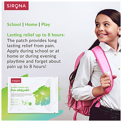 SIRONA Teens Period Pain Relief Patches With Hydrogel Properties, 5 pcs  