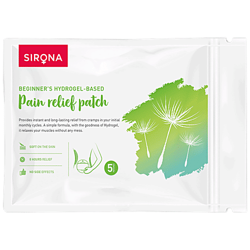 SIRONA Teens Period Pain Relief Patches With Hydrogel Properties, 5 pcs  