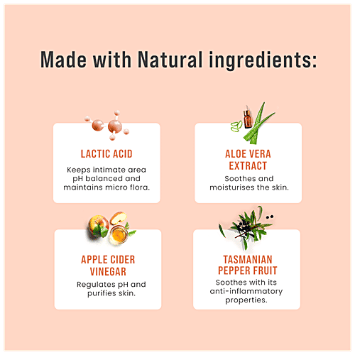 SIRONA Foaming Intimate Wash with Apple Cider Vinegar for Men & Women | pH Balanced Hygiene Wash, 100 ml  No Parabens & Mineral Oil