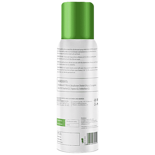 Bodyguard Multiprotect Disinfectant Spray - Fruity Floral, Alcohol Based, 100 ml (Pack of 2) Kills 99.99% of Germs