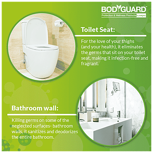 Bodyguard Multiprotect Disinfectant Spray - Fruity Floral, Alcohol Based, 100 ml (Pack of 2) Kills 99.99% of Germs