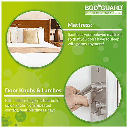 Bodyguard Multiprotect Disinfectant Spray - Fruity Floral, Alcohol Based, 100 ml (Pack of 2) Kills 99.99% of Germs