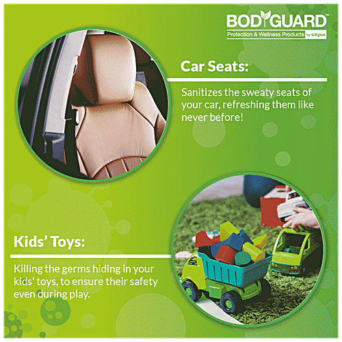 Bodyguard Multiprotect Disinfectant Spray - Fruity Floral, Alcohol Based, 100 ml (Pack of 2) Kills 99.99% of Germs