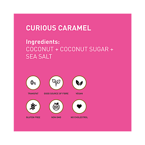 Bluff Roasted Coconut Chips - Curious Caramel, 30 g No Preservatives & No Additives