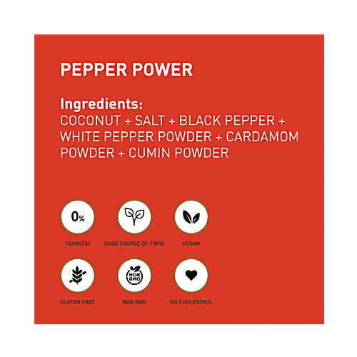 BLUFF Roasted Coconut Chips - Pepper Power, 30 g  
