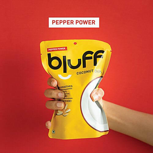 BLUFF Roasted Coconut Chips - Pepper Power, 30 g  