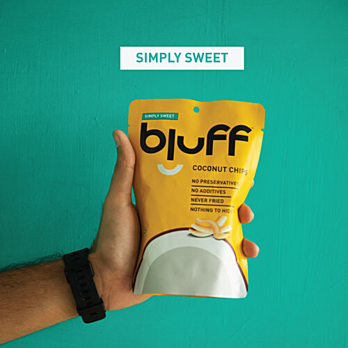 BLUFF Roasted Coconut Chips - Simply Sweet, 30 g  